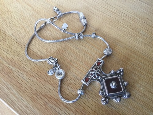 Collier gas argenté vintage - gas,