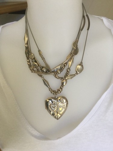Collier gas argent multi rangs - collier,