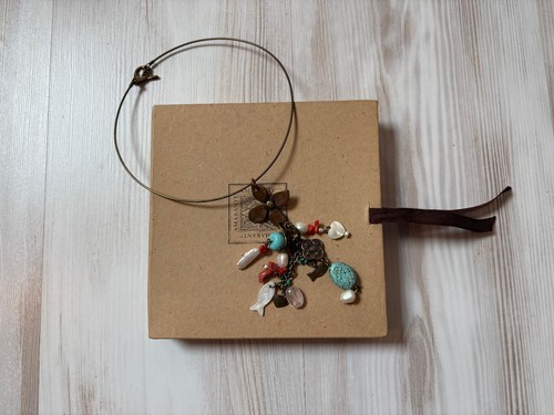 Collier pampilles amarante - collier,